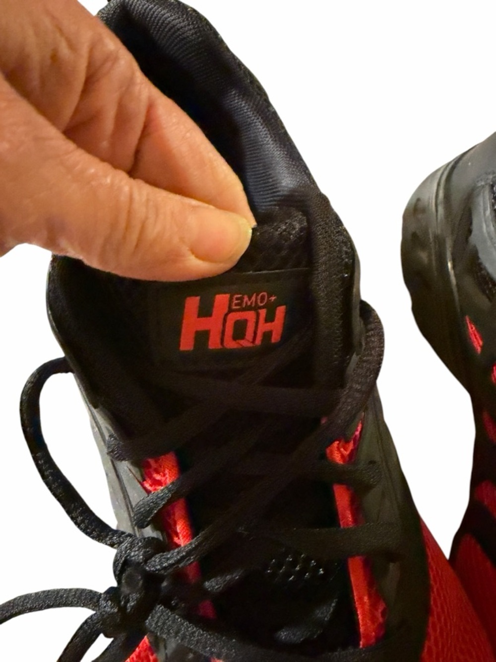 Men's Red and Black Athletic Sneakers - Lightweight Performance - Picture 5 of 12